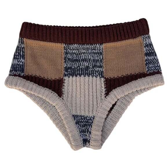 For Love And Lemons Finley Sweater Shorts Brown Size S - Picture 5 of 8